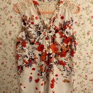 Floral Sleeveless Summer Top -